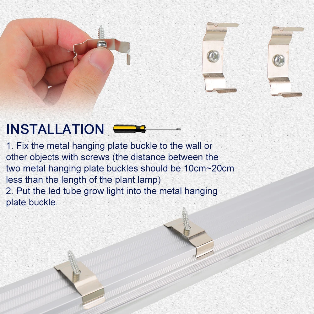 (3pcs/Lot) LED Grow Light T8 Tube Integrated Lamp for Indoor Greenhouse Flower Plant and Hydroponics System Grow Strip Bar