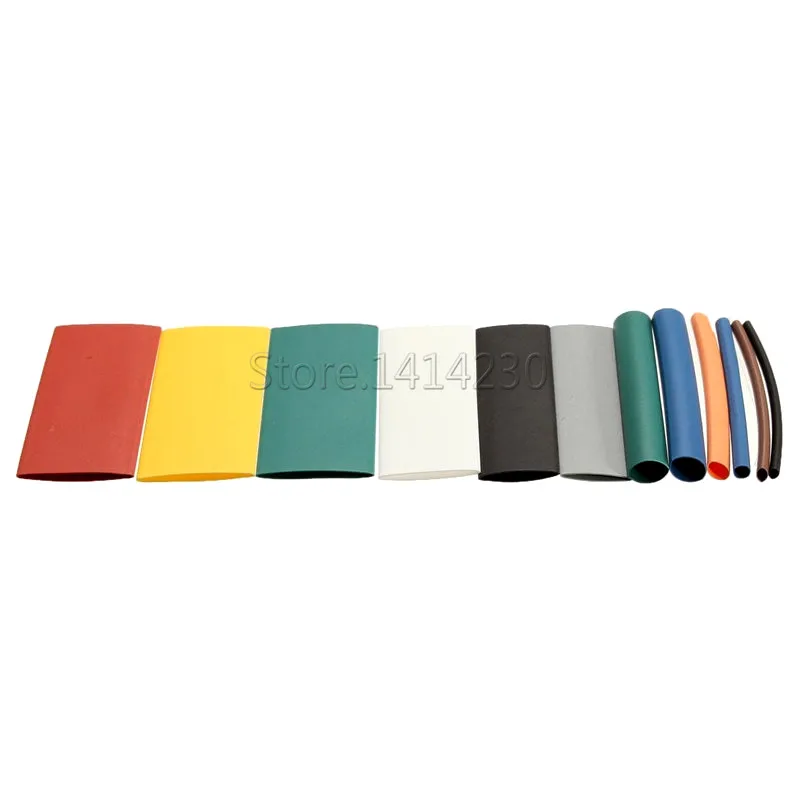 530Pcs 2:1 Heat Shrinkable Tube Electronic Electrical Tape Insulated Shrinkable Sleeve DIY Combination Set Repair Cable Sleeves