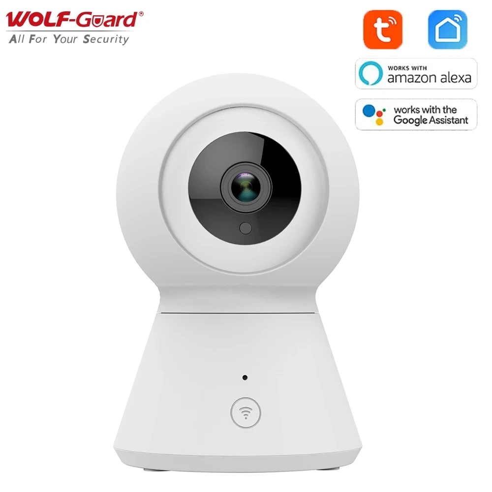 Wolf-Guard 2.4G WIFI Smart Tuya IP Camera 1080P HD 2M CCTV APP Control Baby Moniter Home Security Burglar System Safety