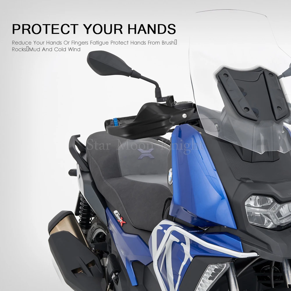 Motorcycle Accessories Handguard Shield Hand Guard Protector Windshield For BMW C400X C 400 X C400 X 2019 2020 image 3