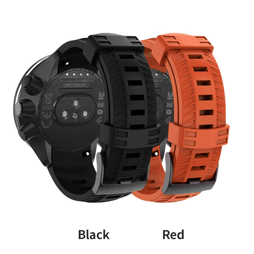 Correa de silicona deportiva para Suunto 9 9 Baro, repuesto de alta calidad, accesorios de pulsera para reloj inteligente