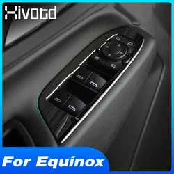 Inner Door Armrest Window Glass Lift Switch Button Panel Cover Trim Car Interior Styling Accessories For Chevrolet Equinox 2020