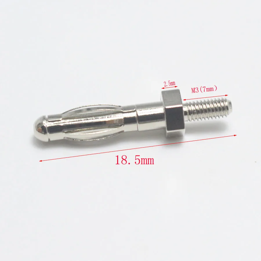 1pcs 4mm banana Plug with M3 Thread Panel Mounting Lantern Type Terminal Connector for Copper Posts