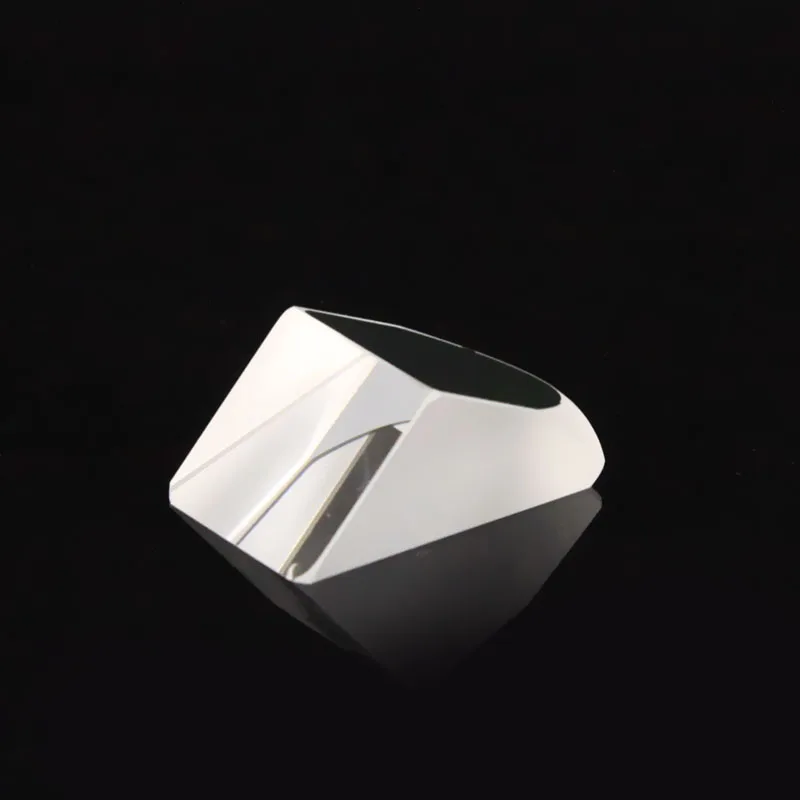 Customized Half Pentaprism Optical Coating Processing Glass Lens Processing Prism Black on One Side