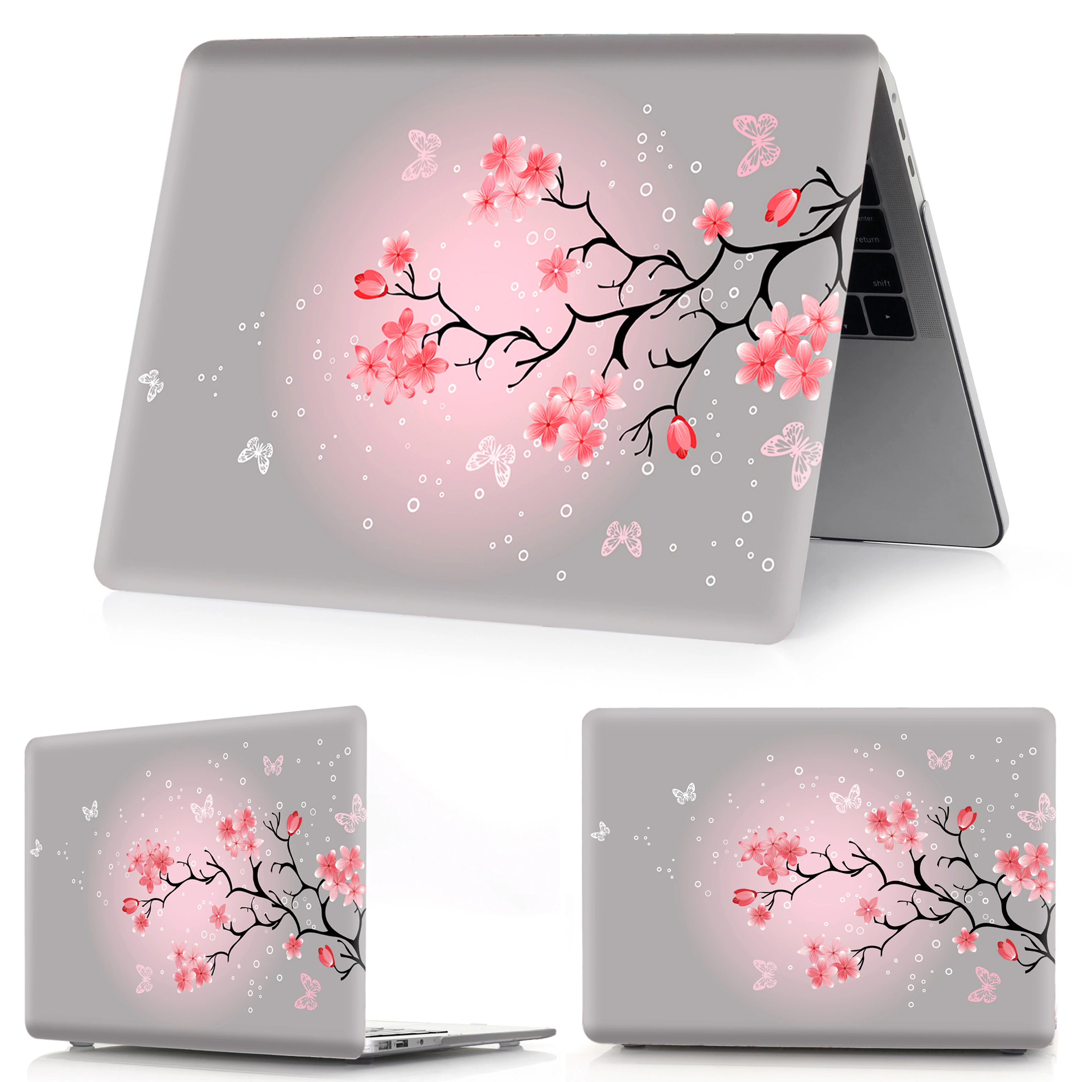 Laptop Case For Apple Macbook M1 M2 Chip Air Pro Retina 11 12 13 15 ,Touch Bar ID 13.6,14.2,16.2 inch Flower Painted Cover Case