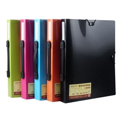 MoeTron Art Portfolio A2 Binder Folder 20 Pocket Sleeves A2 Drawing Display Book Portable A2 Picture Storage File Folder