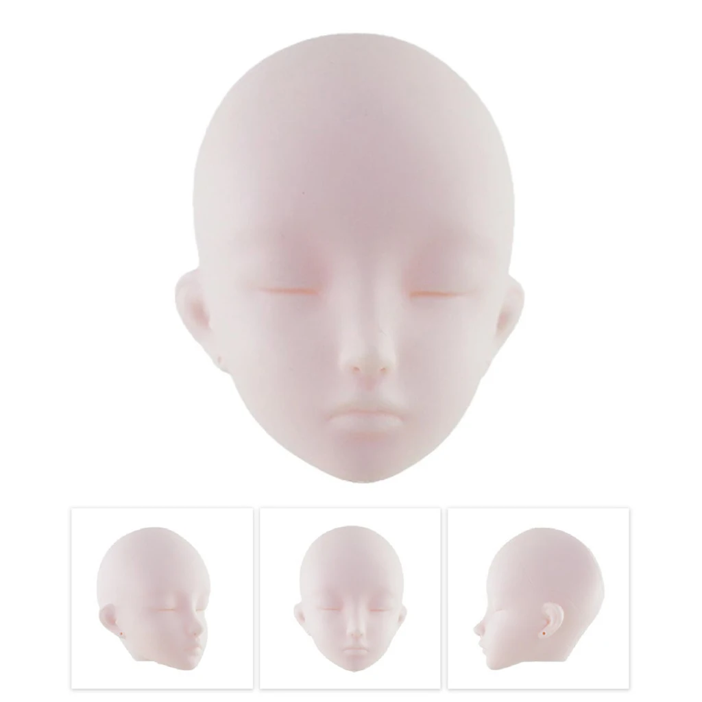 Unpainted 1/3 BJD Doll Head Mold without Make up DIY Dolls Body Parts