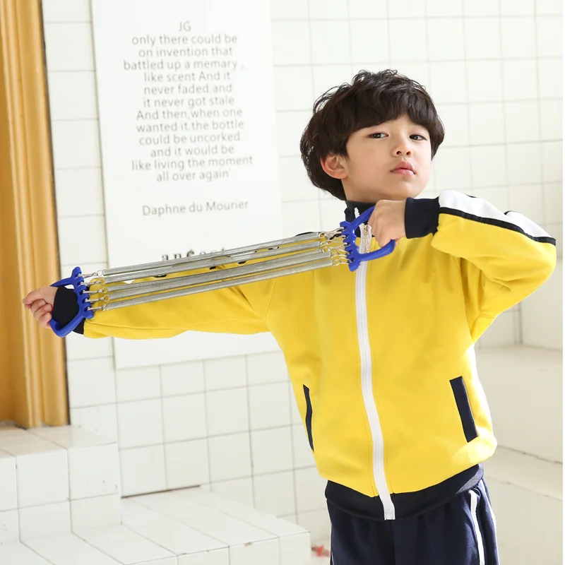 Kids Adjustable Chest Expander – 5-Band Indoor Fitness Trainer 6