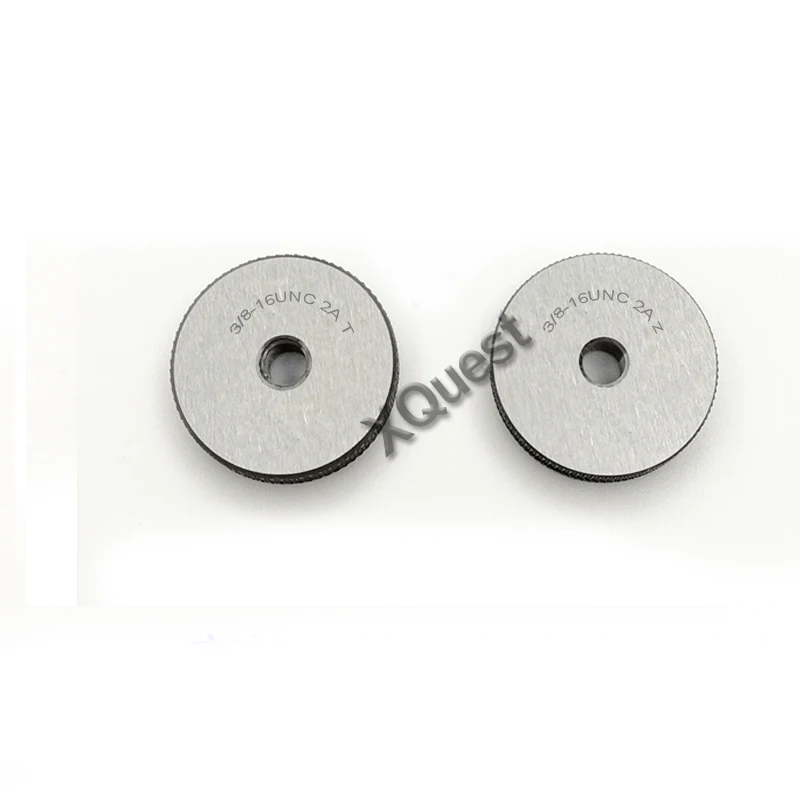 2pcs Unified thread ring gauge set UNC UNF UNEF 1/4 5/16 3/8 7/16 1/2 External thread gage 1/4-28 -32 -36 5/16-24 7/16-20 1/2-20