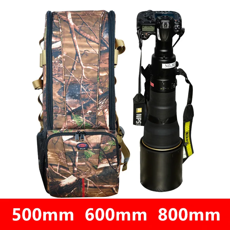 

DSLR Camera Telephoto Lens Backpack Bag Case Waterproof Tamron Sigma Nikon Canon Sony 300mm 400mm 500mm 600mm 800mm