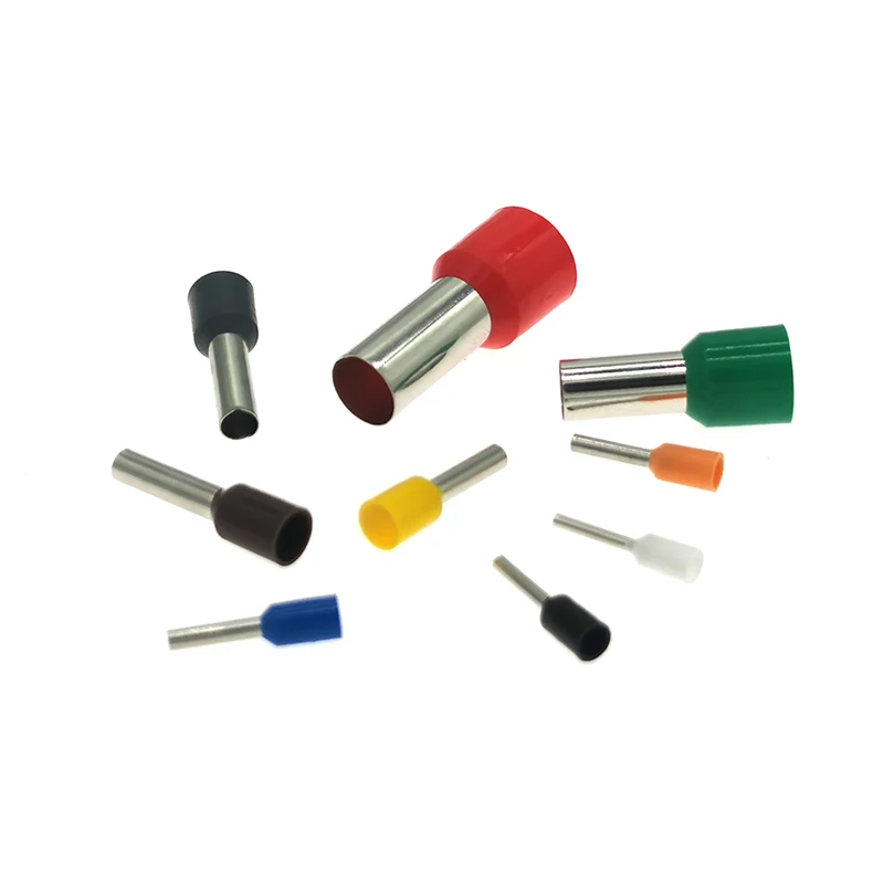 1600Pcs Tubular Insulated Crimp Terminals Electrical Wire Connector E2512 E4012 E10-12 Cable Ferrules VE 14-8AWG 2.5-10mm2