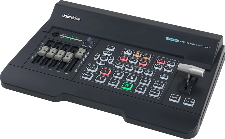 Datavideo SE-650 4 into 3-out High-definition Switcher 4-Way Video Directed Taiwan/SDI