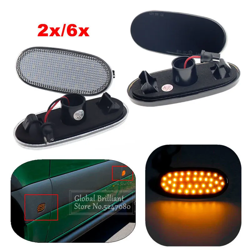 

2x/6x 36LED Side Marker Light Turn Signal Indicator Light Repeater Panel Lamp For Volkswagen Crafter 2006 For Benz Sprinter W906