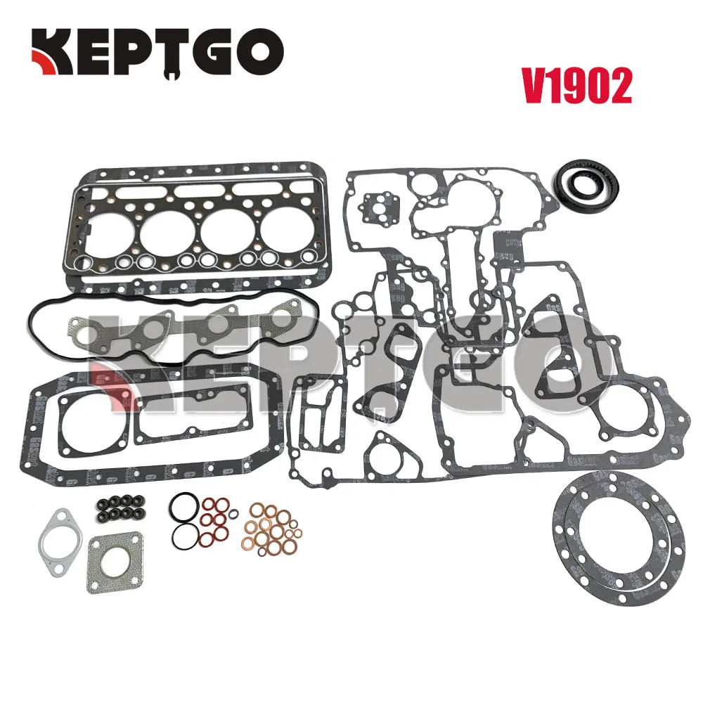 New For Kubota v1902 Full Gasket Set