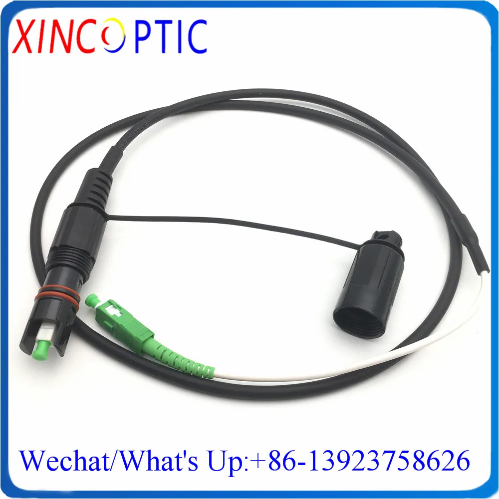 IP68 SOS Waterproof  HUAWEI Mini Outdoor PI67 5.0mm Simplex CORNING Mini SC/APC to SC/APC 5M Fiber Optic Patch Cord Connector