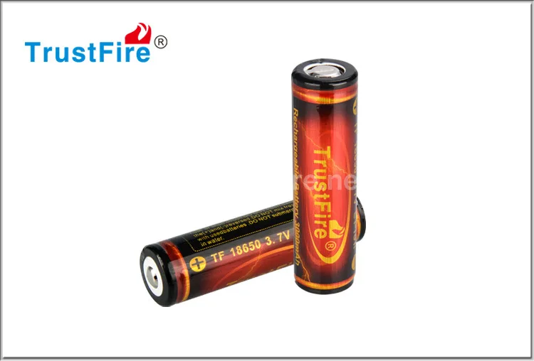 100% original TrustFire 3000mAh 3.7V 18650 Li-ion Rechargeable Battery With protection board for LED Flashlight Torch
