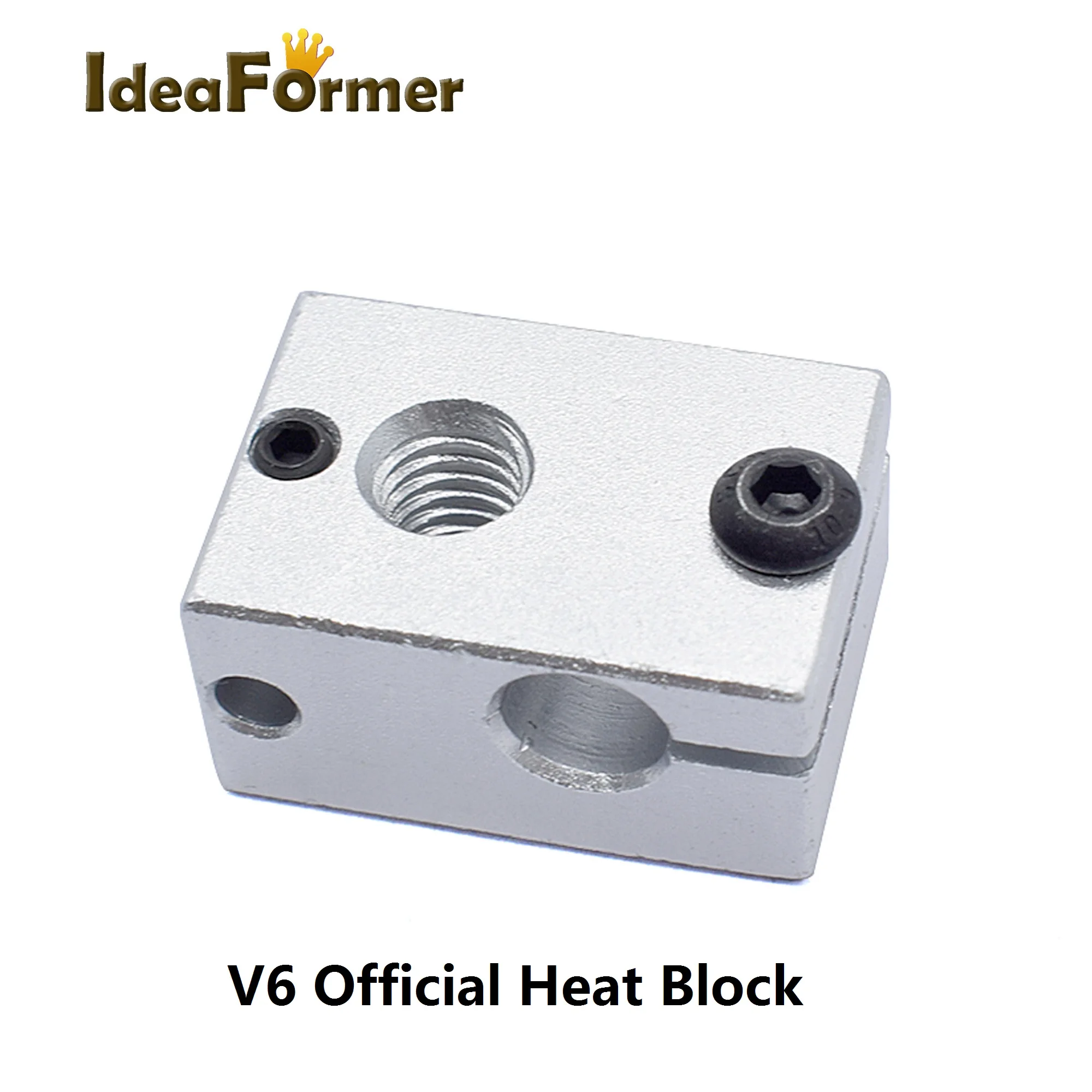 3D Printer Parts E3D V6 Heater Block Official Aluminum Block  23*16*12 mm For 1.75/3mm J-head Hotend V6 PT100 Thermistor