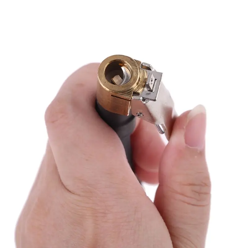 Manguera de goma de aire Flexible, válvula de neumático, adaptador de tubo de extensión para compresor de aire, bomba de inflado de neumáticos para