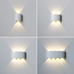 LED Outdoor Waterproof Wall Lamp Lighting Bedroom Living Room Light Aisle Corridor Outdoor Garden Lamp Aluminum LED Wall Sconce