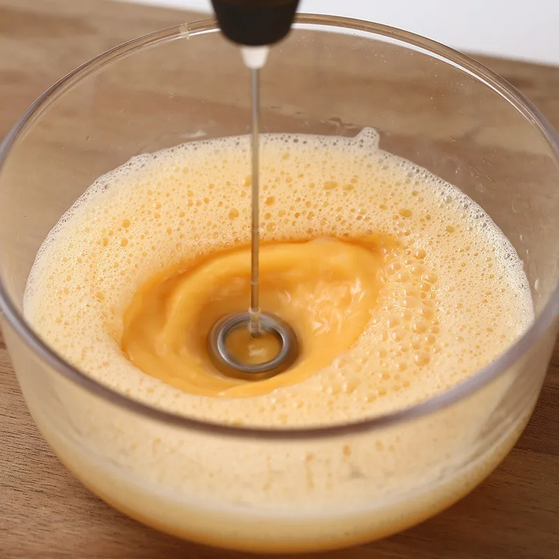 Frullatore elettrico portatile per uso domestico in acciaio inossidabile frusta per latte frullino da cucina multifunzione caffè succo di uovo frullatore per tè al latte