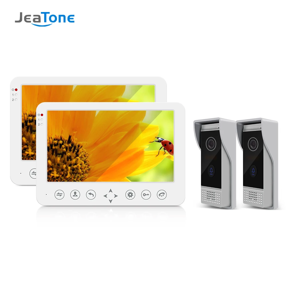 

Jeatone 10inch Smart House Connected Video Intercom Door Phone 720P Outdoor Doorbell Home Security Kit Waterproof Doorman