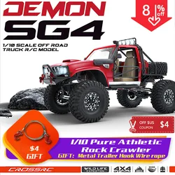 Zestaw 1/10 CROSS RC SG4 4x4 4wd DEMON Rock Crawler ABS Hard Body z metalowymi osiami sportowy crawler