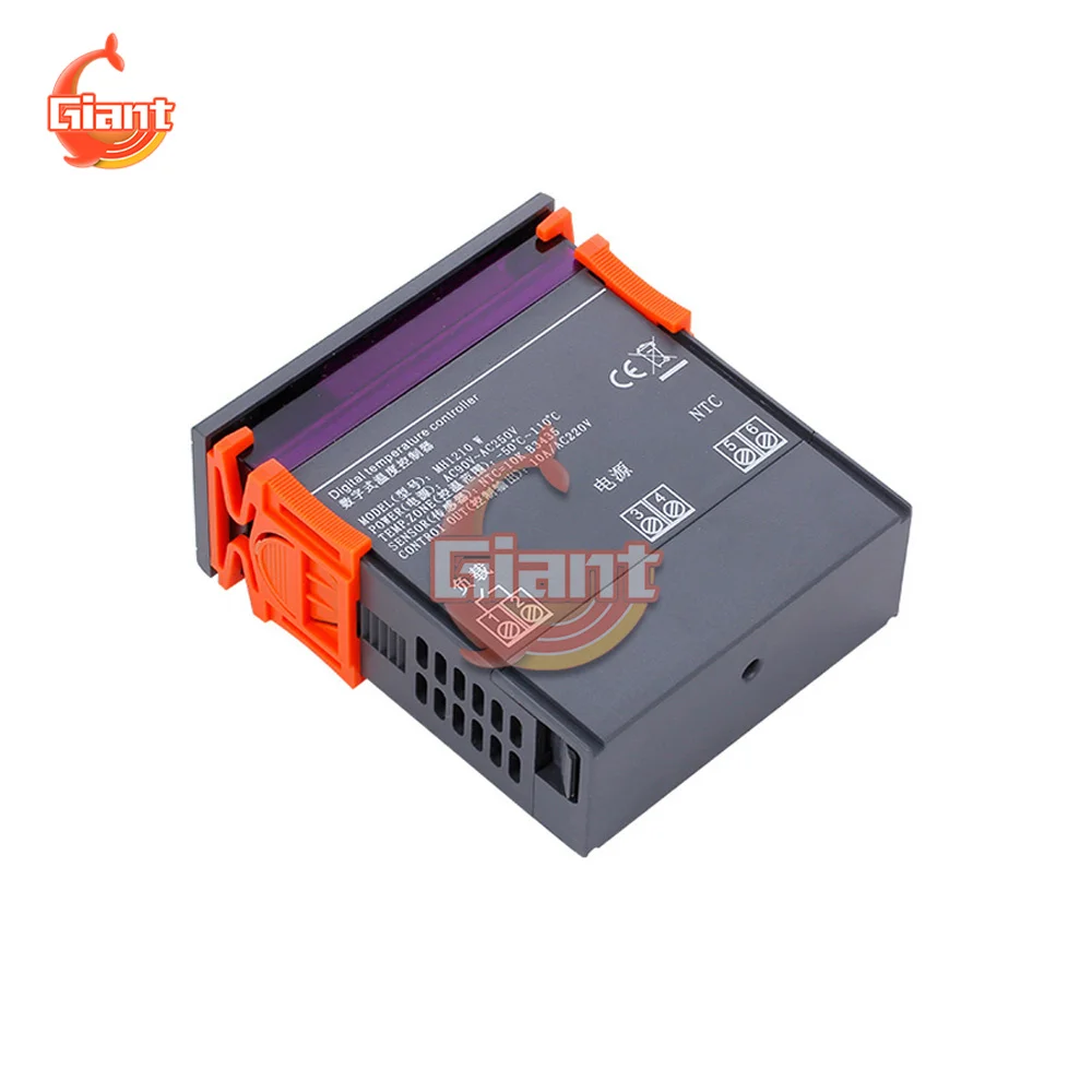 Цифровой термостат MH1210W AC 110-220V DC 9-72V 10A регулятор температуры Переключатель термометр терморегулятор для коробки инкубатора