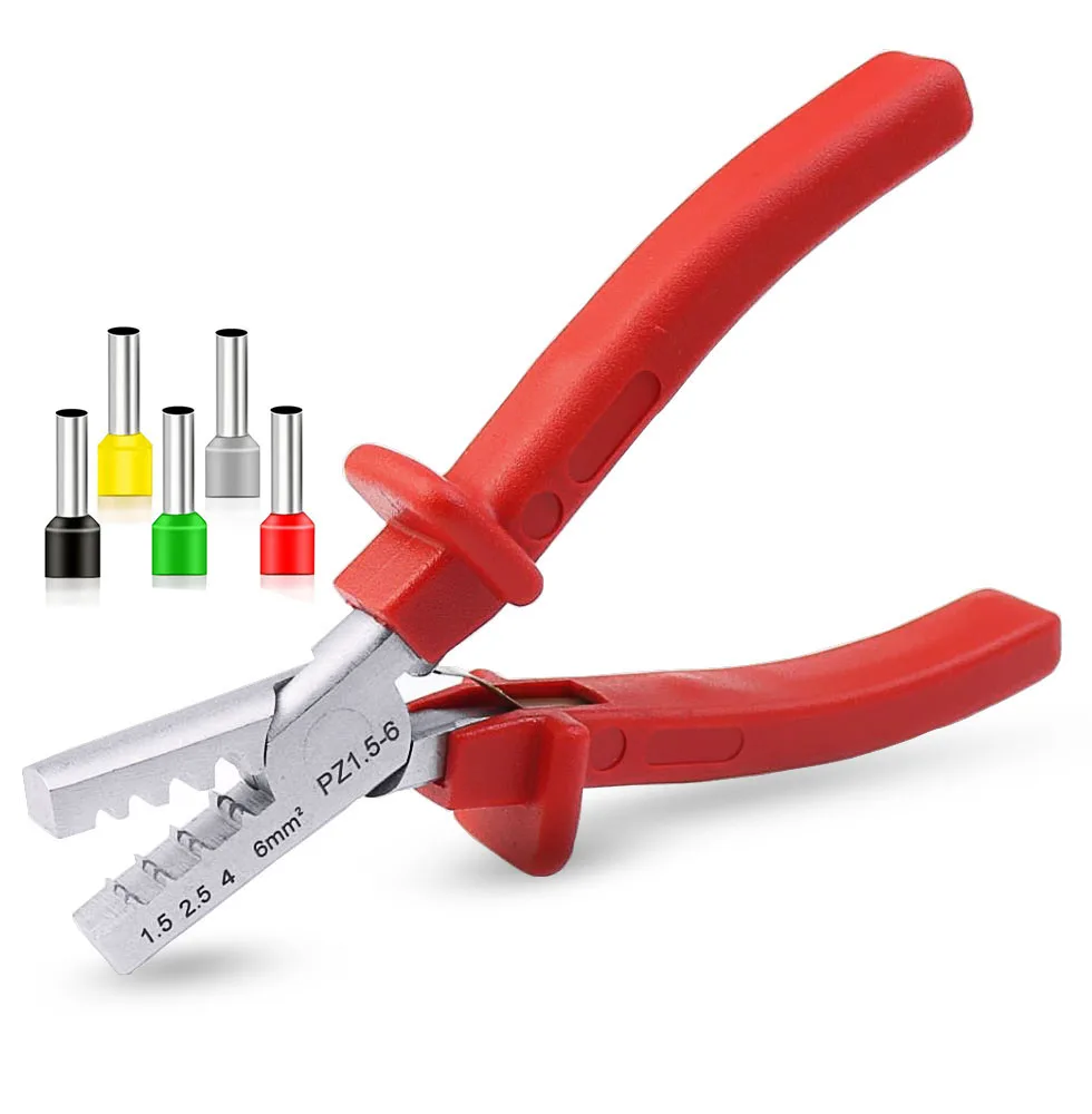 PZ1.5-6 Germany Style Small Crimping Plier For Cable End Sleeves Special Tool Steel