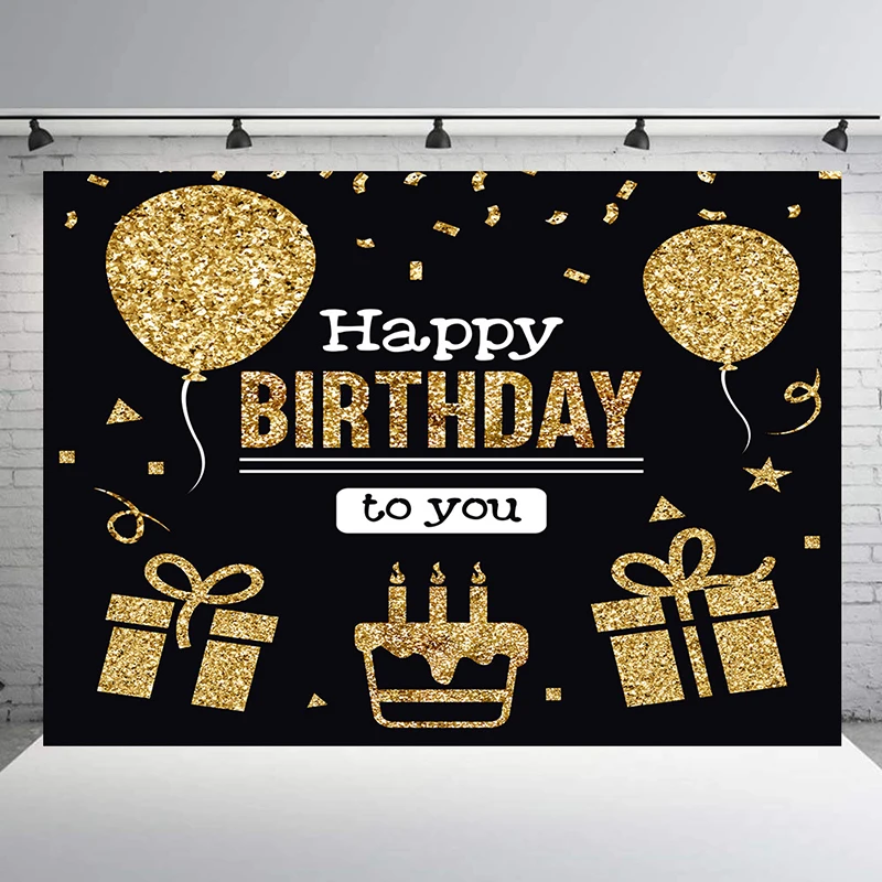 Happy Birthday Tapestry Wall Hanging Home Party Background Decorate Blanket 3D Balloon Letter Print Wall Decor Photography Props