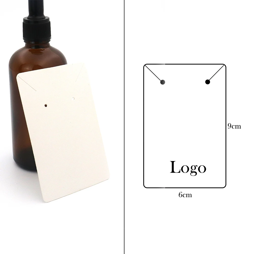 100 Stück, 19 Größen, weiß, schwarz, braun, Kraftpapier, individuelle Kartonverpackungen für Schmuck, Ohrring-Displaykarten, Halskettenhalter, Ständer. – Detail 6