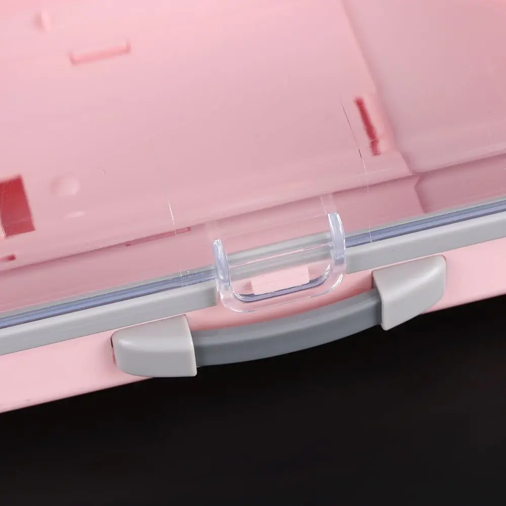 Nuovo design Strumento per il trucco Ciglia di visone di lusso in plastica Scatola per valigia multicolore Confezione per ciglia Bagagli Scatola per ciglia finte