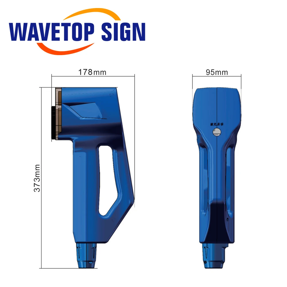 Wavtopsign-limpiador láser de mano MAX 100w, máquina removedora de óxido, láser de fibra máxima de 200w, Escaneo Lineal bidireccional, ancho de línea de 100mm