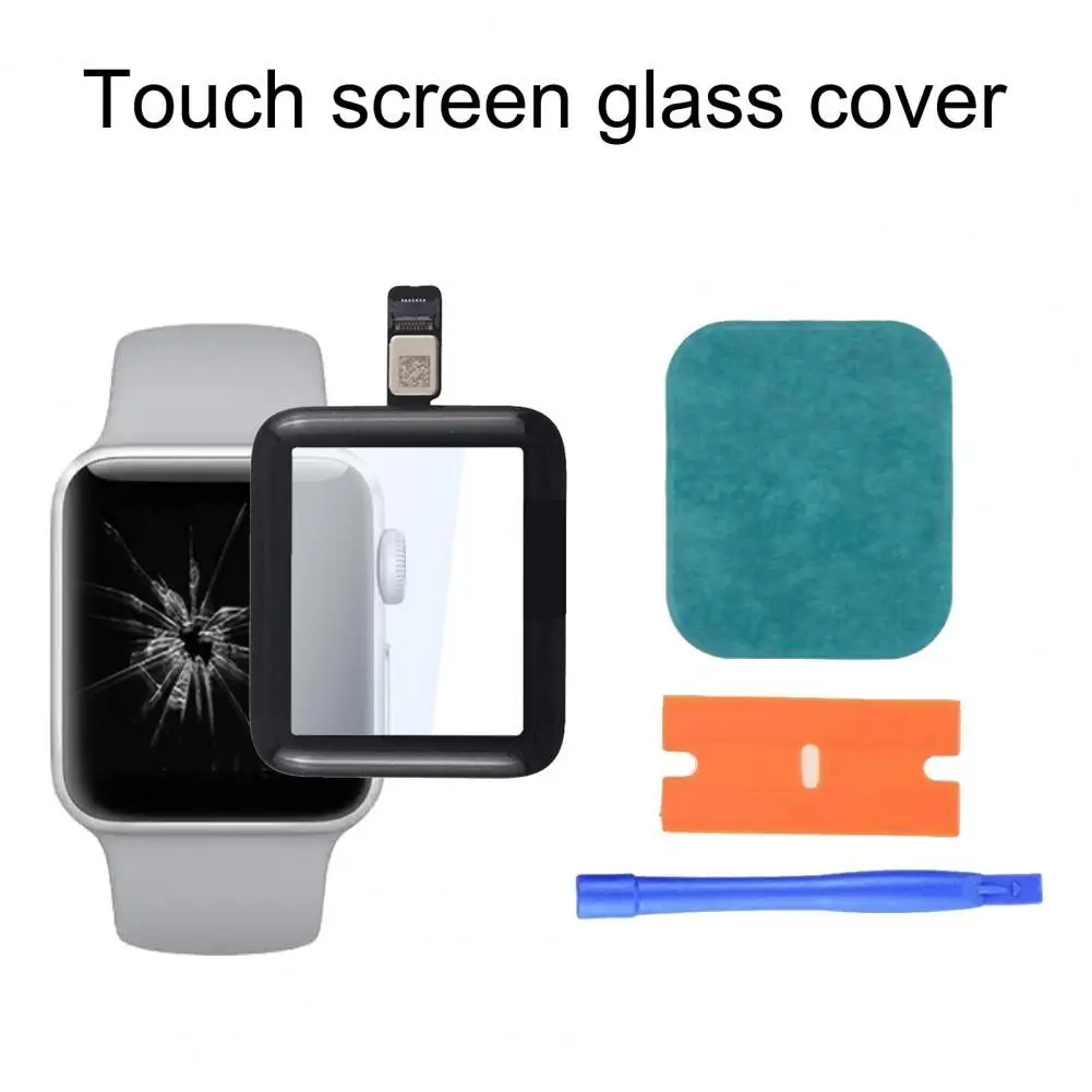 

Precise Out Front LCD Glass Cover Replacement UV Glue Touch Screen Repair Kit for Apple-Watch 2/3/4/5/6 Series 38mm 42mm 40mm 44