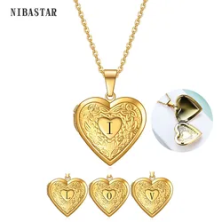 Steel Heart Locket Pendants For Women Girl Openable Photo Memory Frame Locket Necklace For Jewelry Gifts for Lover Family