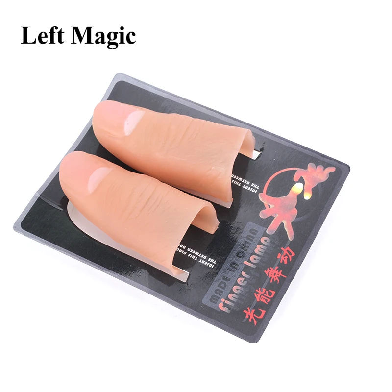 Fantasy Flame Include 2 Pcs Thumbs Led Light Magic Tricks Blow & Beat To Control Light Up Magic Props Professional Magician