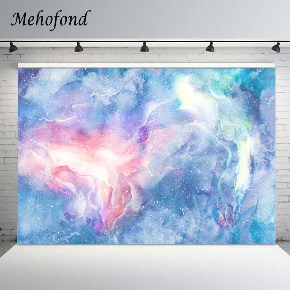 

Mehofond Marble Backdrop Fantasy Blue Purple Texture Pattern Newborn Photography Props Photophone For Food Background Photoshoot