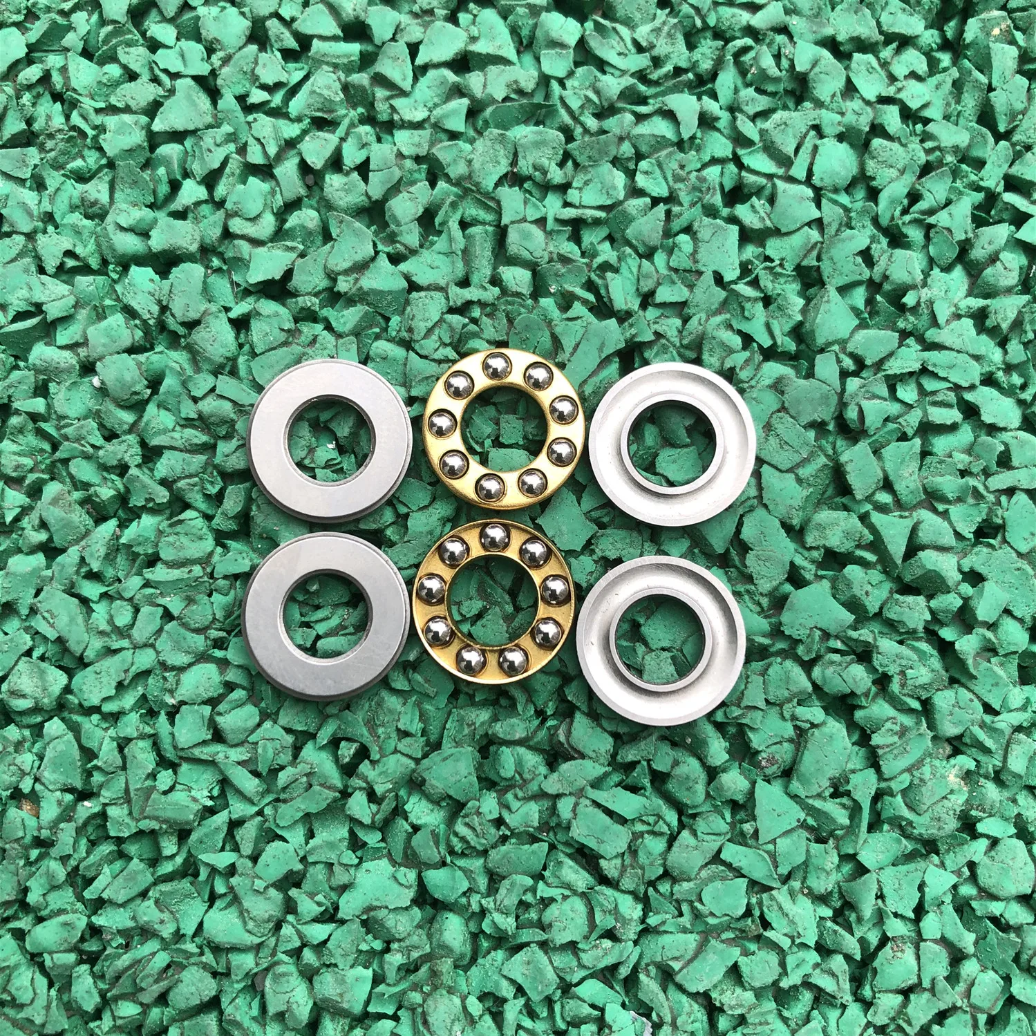 50pcs/100pcs high precision  F2.5-6M Axial metal Ball Thrust Bearings 2.5x6x3 mm miniature Plane thrust ball bearing