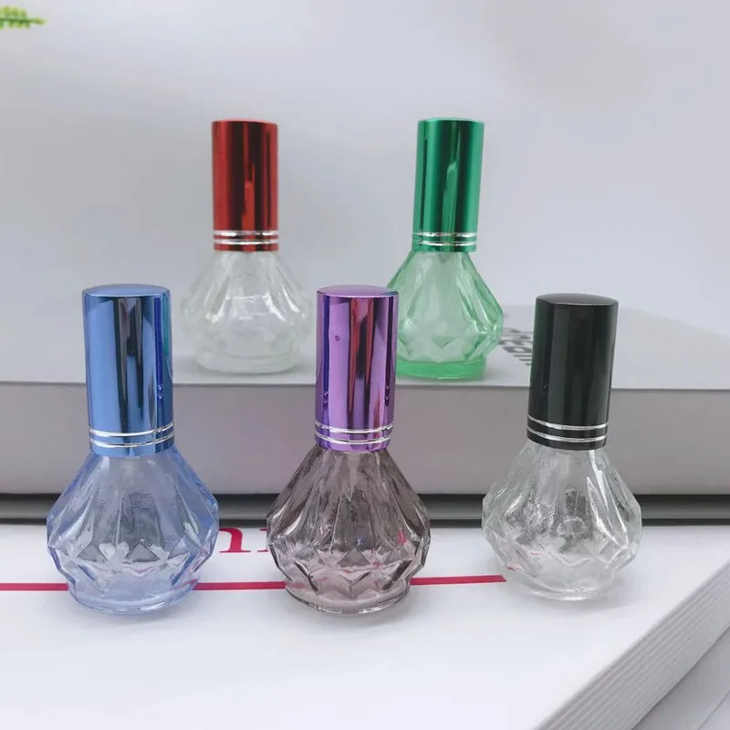 

10/30pcs 12ml Colourful Perfume Bottle Mini Portable Travel Refillable Perfume Atomizer Bottle For Spray Scent Pump Case Empty