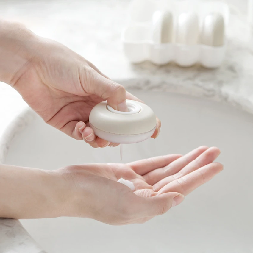 4 قطعة/المجموعة سفر إعادة الملء السائل موزع الصابون مانعة للتسرب المحمولة الصحافة نوع مستلزمات زجاجة ل وسيون ، الشامبو