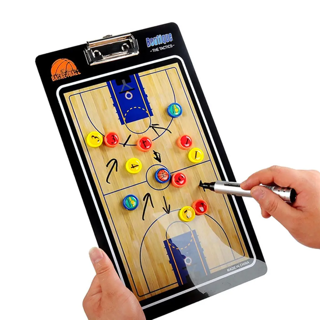 Portable Basketball  coaches  Board Foldable  Tactic Training Clipboard