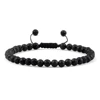 Adjustable 4mm Chakra Beads Bracelet Mini Natural Stone Agats Lava Tiger Eye Beaded Bracelets & Bangles Women Men Gift Jewelry