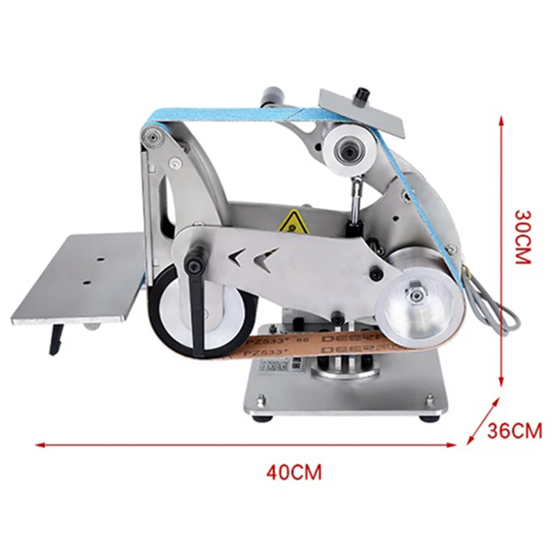 915x50mm Rubber Sander Belt Grinder Machine with 750W Brushless Motor Belt Sander Polisher Sharpener Polishing Grinding Machine