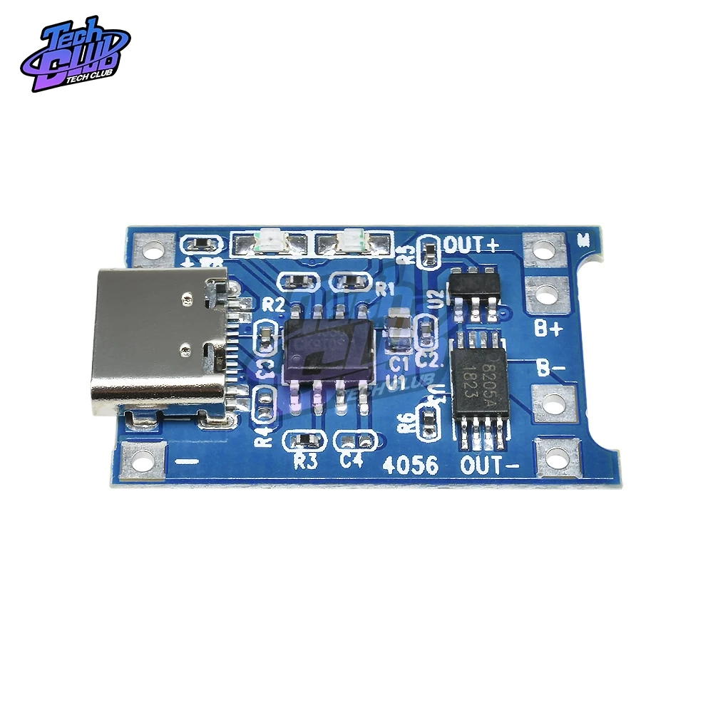 Micro/Loại C USB 5V 1A 18650 TC4056 TC4056A Sạc Pin Lithium Mô Đun Bo Mạch Sạc Với Bảo Vệ hai Chức Năng