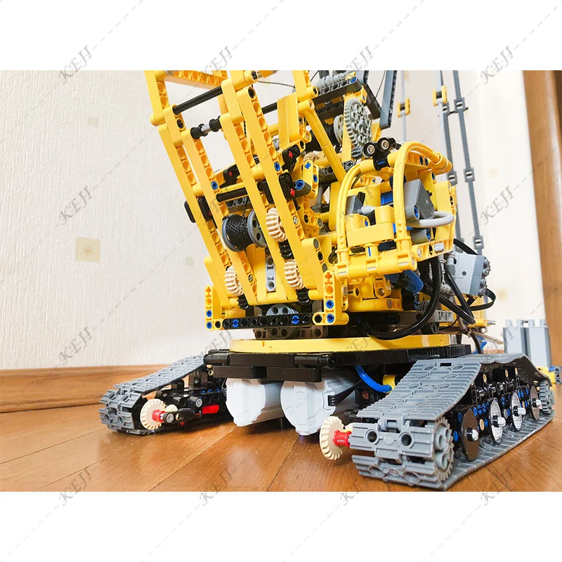 MOC-39663 KEJI Liebherr LR 11000 żuraw gąsienicowy urządzenie inżynieryjne Model RC klocki do budowy zestawy klocków zabawki chłopiec prezent na