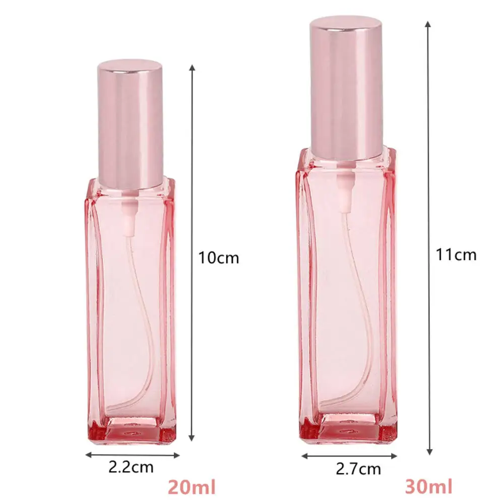 4ml/9ml/20ml/30ml Glass Spray Bottles Rose Gold Empty Refillable Atomizer Protable Transparent Perfume Bottle Fine Mist Sprayer