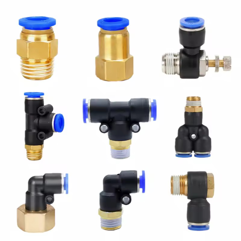 Pneumatic Air Connector Fitting PC/PCF/PL/PLF 4mm 6mm 8mm Thread 1/8" 1/4 3/8 1/2 Straight Hose Fittings Pipe Quick Connectors - Image 2
