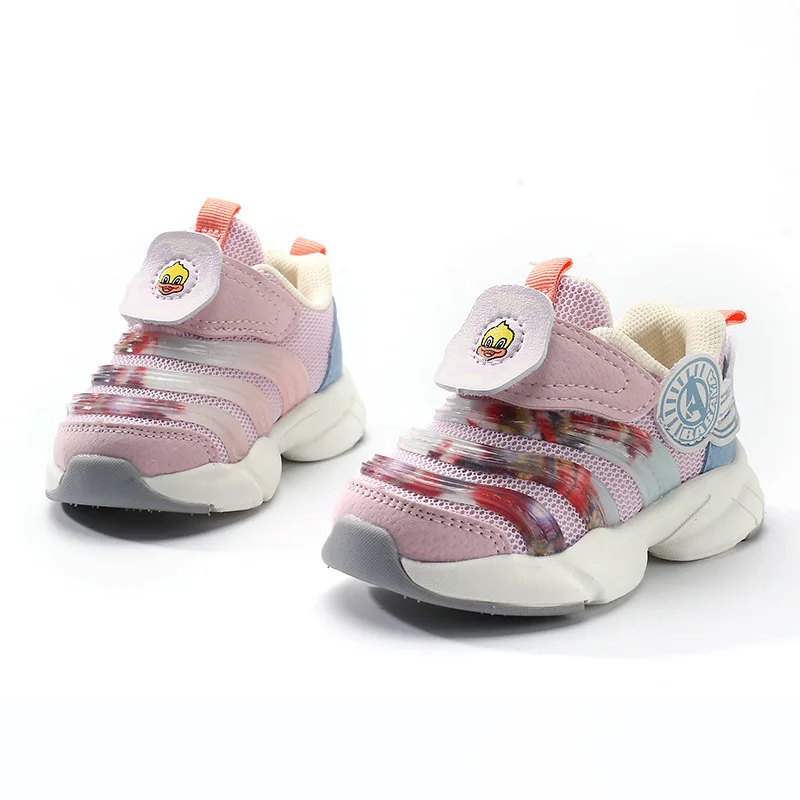 

2022 New Style Children's Function Light Shoes Girls and Boys Soft Spring Autumn Sport shoes Kids fashion Sneaker 2-6Y XZ20047