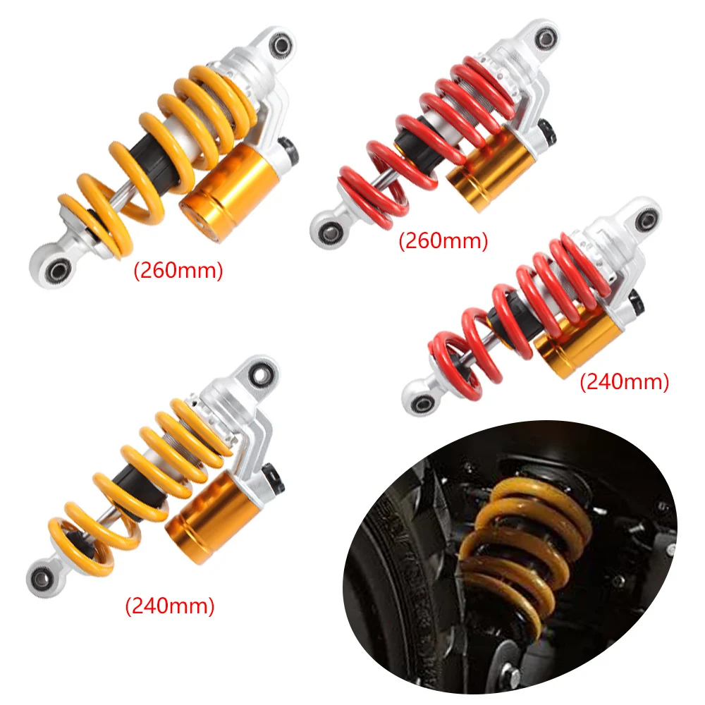 240 260mm Universal Air Shock Absorber Rear Suspension Damper For Honda Msx125 Yamaha ATV Kawasaki Quad Off-road Dirt Bike