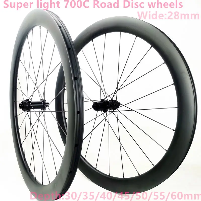 

Carbonbeam 28mm wide Cyclocross Disc Brake wheels 30mm 35mm 40mm 45mm 55mm 60mm clincher tubeless 700c carbon road disc wheelset