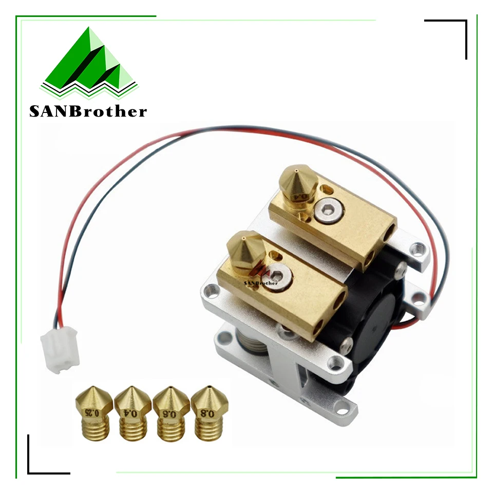 

UM2+ UM2 Nozzle 1.75mm 3mm Extended+ Hot End Olsson Heating Block Isolator PTFE Coupler Nozzle Heat Sink Hotend 1.75/3mm